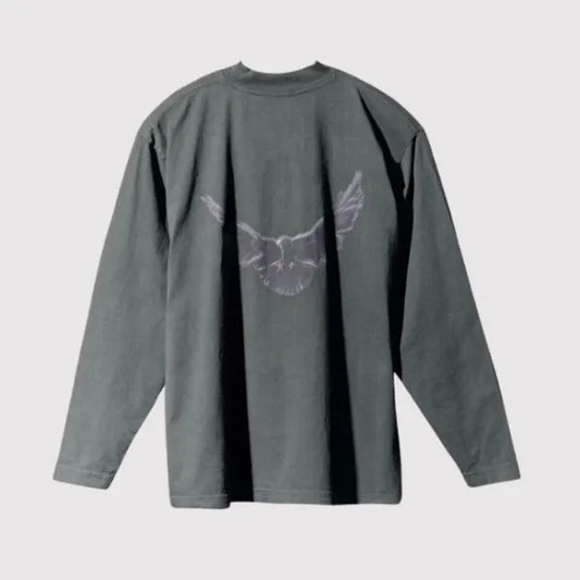 Yeezy Gap Dove Long sleeve Dark Blue Color Tee