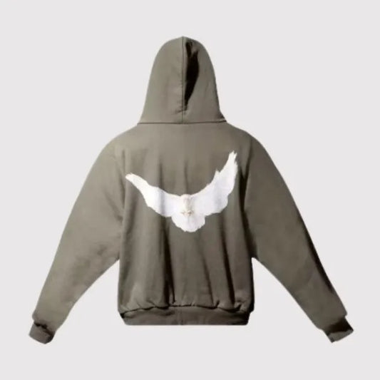 Yeezy Gap Logo Engineered by Balenciaga Dove Shrunken Beige Hoodie